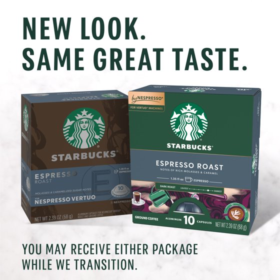 Starbucks by Nespresso Vertuo Blonde Espresso Roast, 10 Count