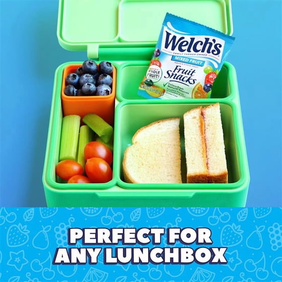 Welch's Fruit Snacks Gluten-Free Mixed Fruit Soft Fruit Snacks – Made With Real Fruit, Gluten Free, Kids & Adults Snack Packs