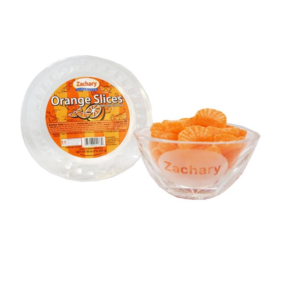 Zachary Orange Slices Jelly Candy, 32 oz Tub