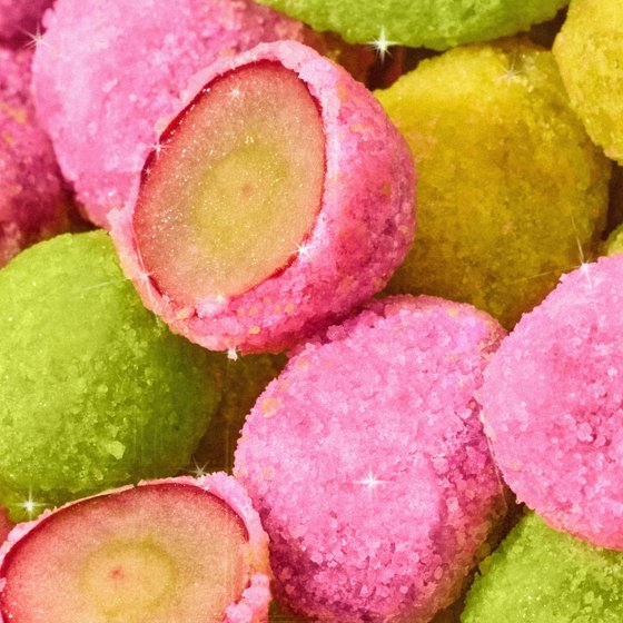 Fruit Riot Sour Candy Mixed Grapes, Real Frozen Fruit, 8 ounce