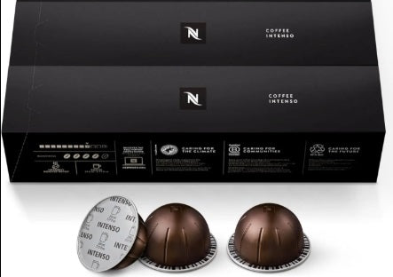 Nespresso Capsules Vertuo, Intenso, Dark Roast Coffee, 20-Count Coffee Pods, Brews 7.8oz