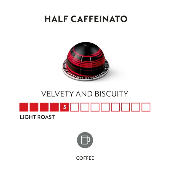 Nespresso Vertuo Odacio Medium Roast Coffee Pods, 30 Count