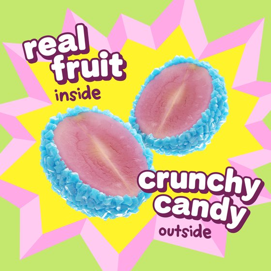 Fruit Riot Crunchy Candy Mixed Grapes, Real Frozen Fruit, 8 ounce