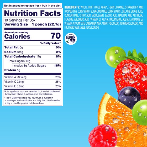 Welch's Fruit Snacks Gluten-Free Mixed Fruit Soft Fruit Snacks – Made With Real Fruit, Gluten Free, Kids & Adults Snack Packs