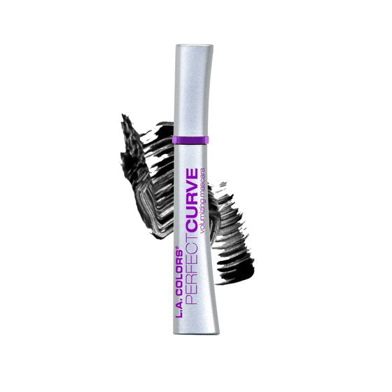 L.A. COLORS Perfect Curl Volumizing Mascara – Long Wearing Ultra Lifting Black Mascara for Fuller Curled Lashes, 0.30 fl oz