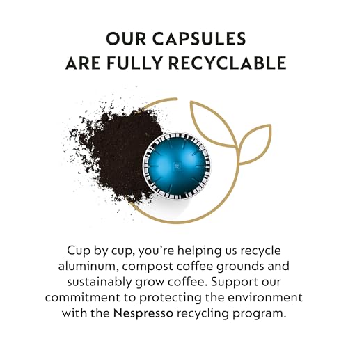 Nespresso Capsules Vertuo, Odacio, Medium Roast Coffee, 10-Count Coffee Pods, Brews 7.8oz