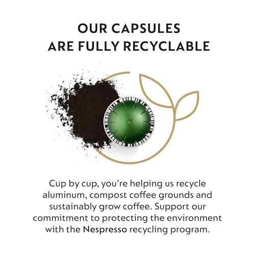Nespresso Capsules Vertuo, Stormio, Dark Roast Coffee, 10-Count Coffee Pods, Brews 7.8oz.