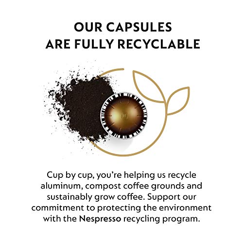 Nespresso Capsules Vertuo, Double Espresso Scuro, Dark Roast Espresso Coffee, 30-Count Coffee Pods, Brews 2.7oz.
