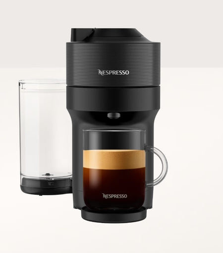 Nespresso Vertuo Pop+ Coffee & Espresso Machine – Liquorice Black, Compact Single Serve Coffee Maker with Bluetooth & WiFi