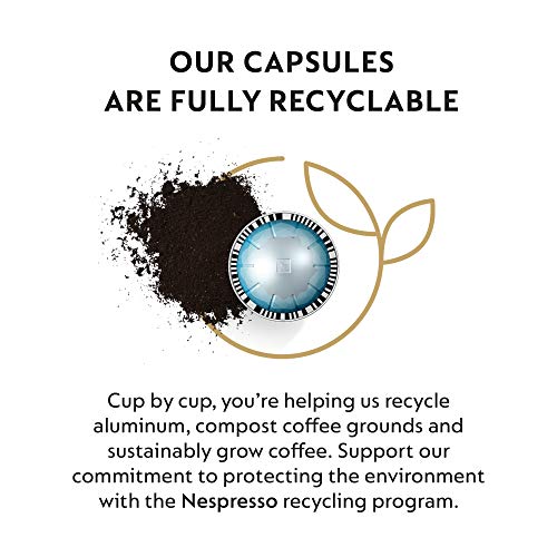 Nespresso Vertuo Ice Leggero Double Espresso Coffee Pods, Light Roast Iced Coffee Capsules, 50 Count