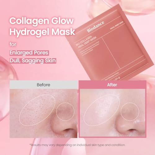 Agtoal Bio-Collagen Hydrating Mask - 34g (1.2 oz) x 4ea