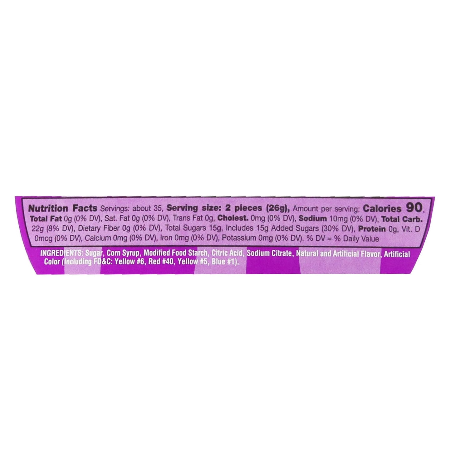 Zachary Assorted Fruit Slices Jelly Candy, 32 oz Tub
