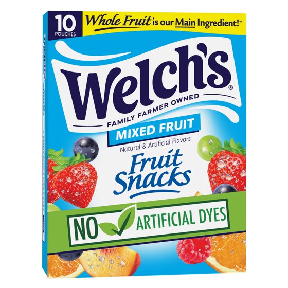 Welch's Fruit Snacks Gluten-Free Mixed Fruit Soft Fruit Snacks – Made With Real Fruit, Gluten Free, Kids & Adults Snack Packs