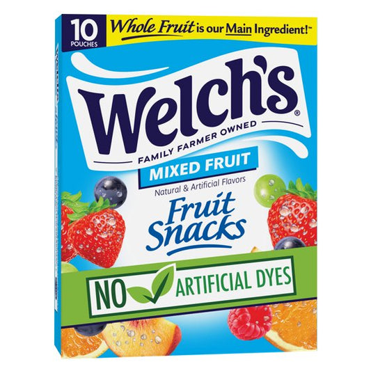 Welch's Fruit Snacks Gluten-Free Mixed Fruit Soft Fruit Snacks – Made With Real Fruit, Gluten Free, Kids & Adults Snack Packs