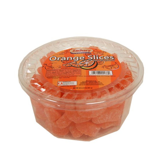 Zachary Orange Slices Jelly Candy, 32 oz Tub