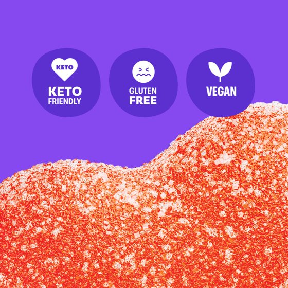 Shameless Snacks Low Calorie Keto Gummies, OMG Peach, 6 Pack