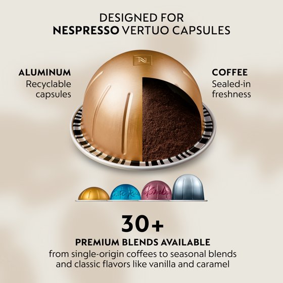 Nespresso Vertuo Odacio Medium Roast Coffee Pods, 30 Count