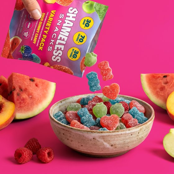 Shameless Snacks Gummies Variety Pack, 1.8 oz Each