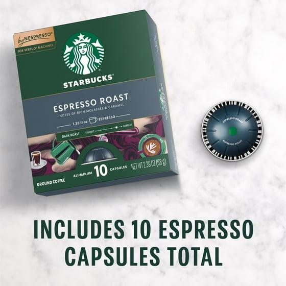 Starbucks by Nespresso Vertuo Blonde Espresso Roast, 10 Count