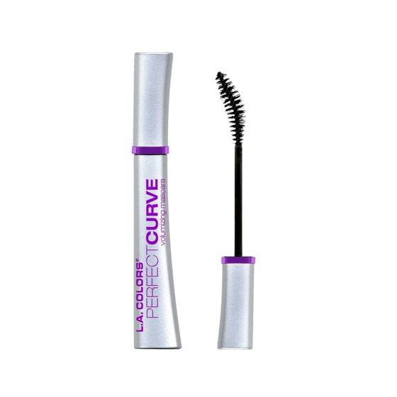 L.A. COLORS Perfect Curl Volumizing Mascara – Long Wearing Ultra Lifting Black Mascara for Fuller Curled Lashes, 0.30 fl oz