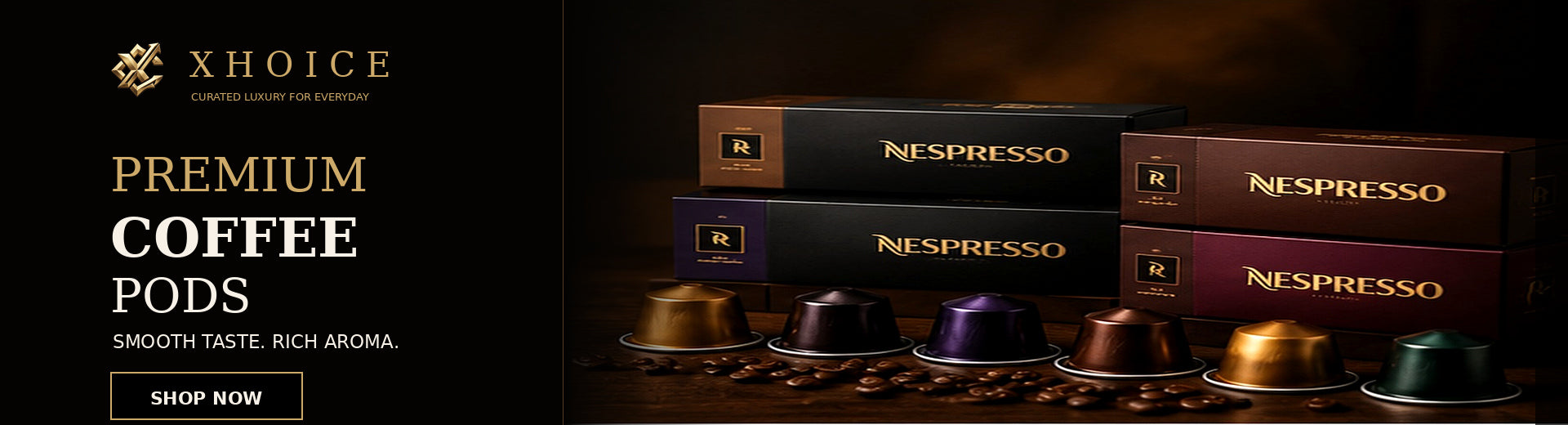 Premium coffee pods